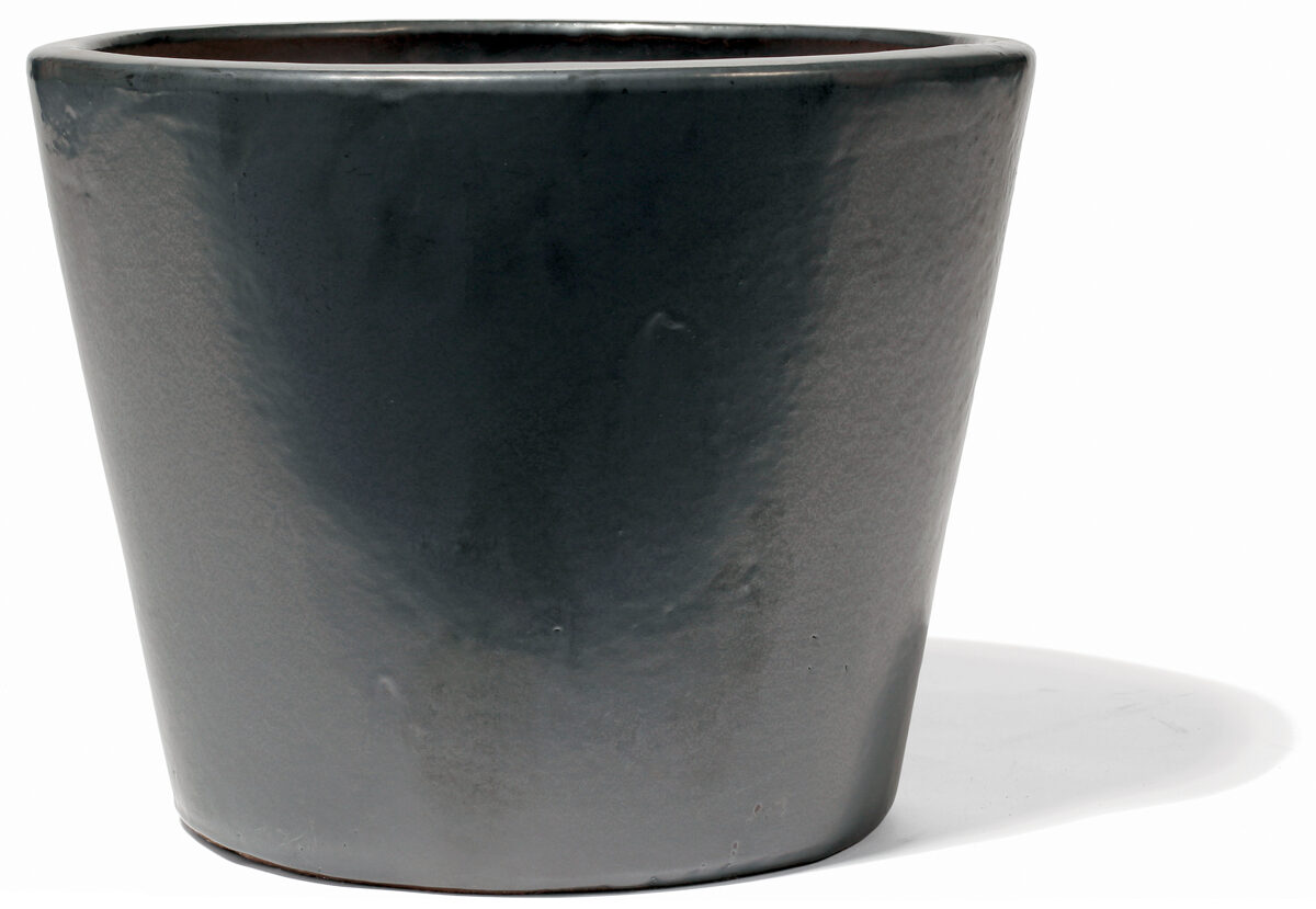 Vaso Graphit klasiskas formas zems keramikas puķu pods - izmērs M D40H33