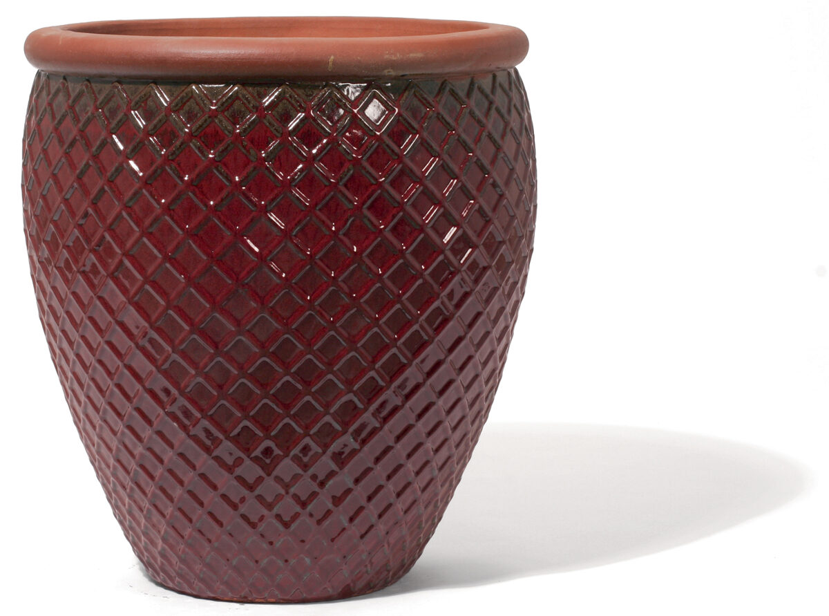 Provence glazed augstais keramikas puķu pods - izmērs M D48H53