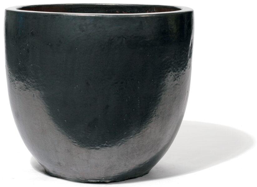 Vaso Graphit klasiskas formas apaļš keramikas puķu pods - izmērs M D43H48