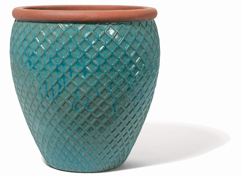 Provence glazed augstais keramikas puķu pods - izmērs L D60H66