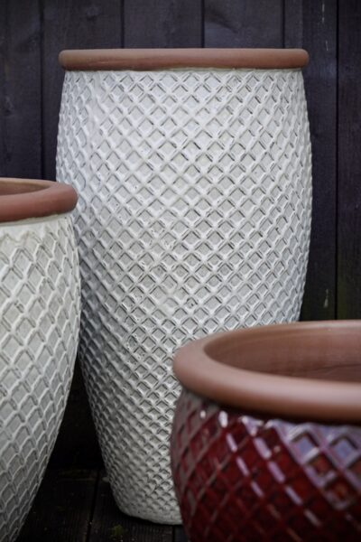 Provence glazed augstais keramikas puķu pods - D38H70